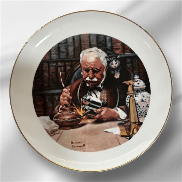 Norman Rockwell Collector plate “The Tinker” Early Works Collection 1981 - Picture 4 of 9